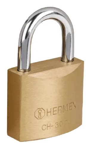 Candado De Hierro 30mmbasic Producto Marca Hermex Color Dorado