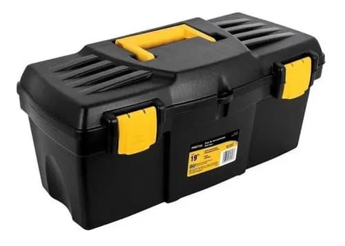 Caja De Herramientas Plástica 19 (48cm) - Pretul 20533 Negro