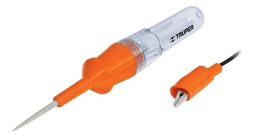 Tester Probador Corriente 12 V, Con Caimán - Truper