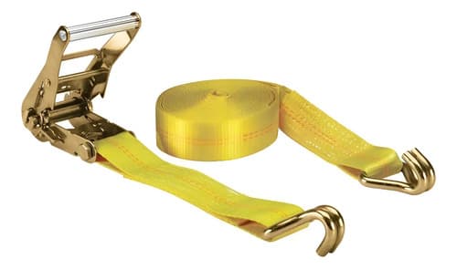 Cinta Amarre Con Trinquete 3300 Lb De 2 PuLG. X 27 Pies Color Amarillo