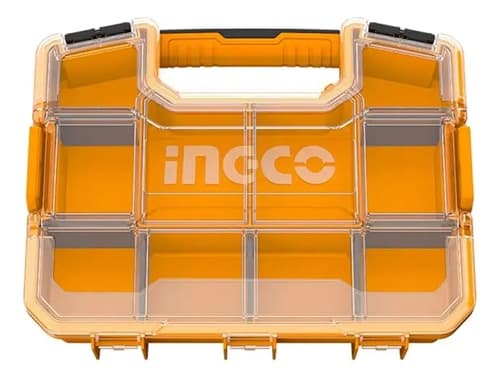 Funda Organizadora De Plástico Ingco 12 Pbx1211, Color Naranja