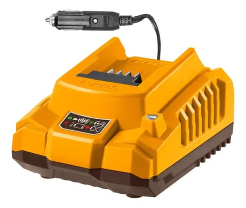 Cargador De Baterías Ingco 20v Con Conector Para Vehículo