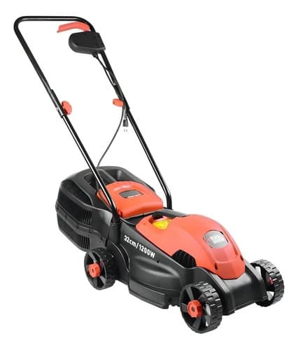 Cortadora De Pasto Eléctrica Black+decker Gr1000 Con Bolsa Recolectora De 1.2 Kw Y Color Naranja/negro