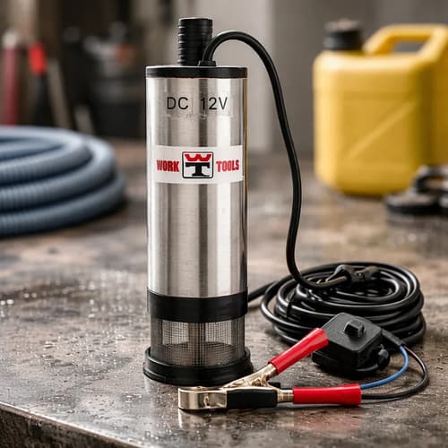 Bomba 12v Sumergible Combustible Y Agua 12v Plateado