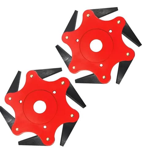 Kit De 2 Cuchillas Con Discos De 6 Puntas, Desbrozadora Para Up