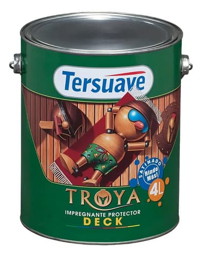 Impregnante Tersuave Troya Solvente Interior Exterior Color Teca 1l Satinado