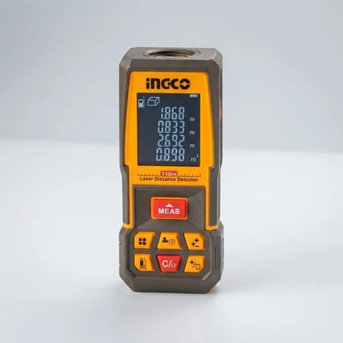 Kit Combo Medidor Distancia Laser 110m + Cinta Métrica Ingco