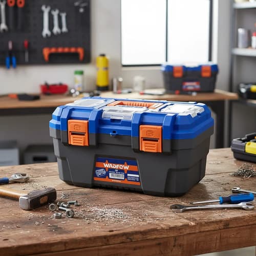 Caja Plastica 16 Wadfow Wtb1316 Azul