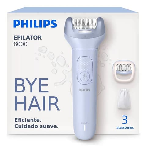 Depiladora Philips Epilator Serie 8000 Bre708/00 Cerámica La Lavanda