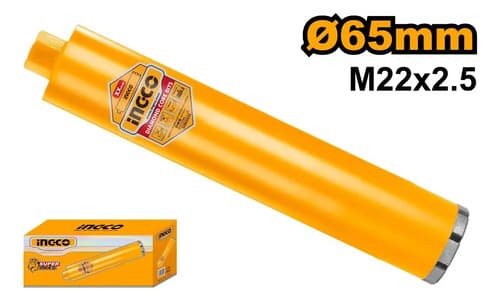Mecha Copa Diamantada Sacatestigos Hormigon 65mm X 450mm