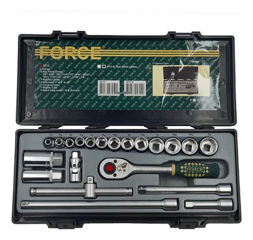 Llave Plana Tushop Acero Mate 3/8 2kg Juego 21 Piezas Mecánico