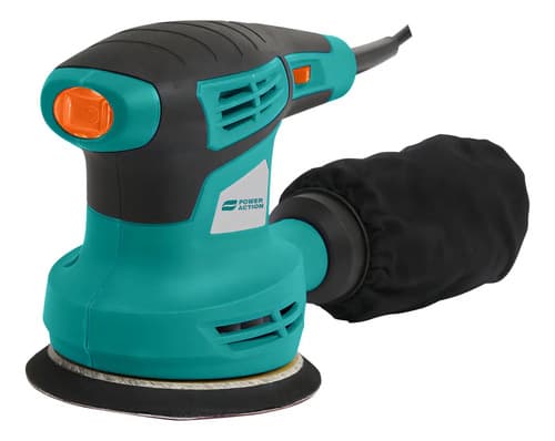 Lijadora Roto Orbital 350w - 125mm Power Action Verde