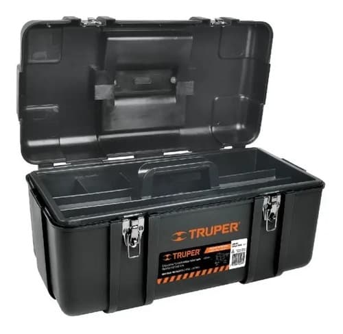 Caja Para Herramienta, Plástica De 23 , Industrial Truper Negro