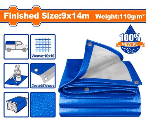 Lona 9x14mt Azul 110gr/m2 Wadfow Azul