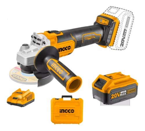 Amoladora Bat 4/12 C 1bat Y 1carg Ing Cagli2011587 - Smf Color Naranja Claro Frecuencia 50/60