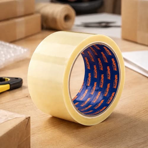 Rollo Cinta De Empaque Transparente 150mts X 48mm Wpn1h51 Transparente Lisa