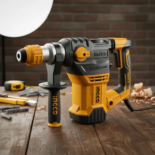 Rotomartillo Sds Plus Ingco Rh150028 1500w 850rpm 5.5j 4400 Amarillo 50 Hz/60 Hz