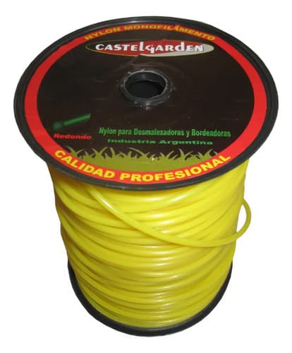 Tanza Redonda Para Desmalezadora Castel Garden De 2.4 Mm