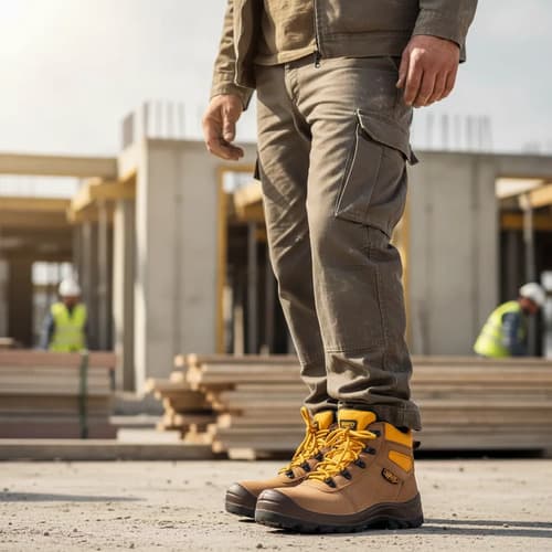 Botas De Seguridad Ingco Ssh02sb Naranja Oscuro 43 Uy