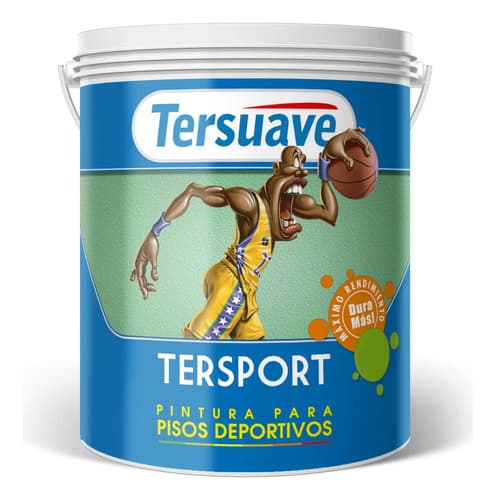Pintura Pisos Deportivos Tersport Tersuave 1 Lt - Deacero Acabado Mate Color Azul