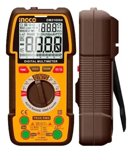 Tester Multimetro Pro 1000v Dc/ac Digital Ingco Dm310004