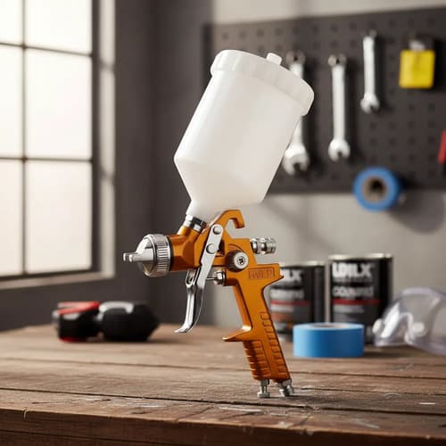 Pistola De Pintar Neumática Hvlp 1.4mm, 600cc, Plástico