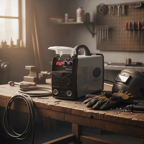 Soldadora Electrodo Neo Industrial 250a Industrial Mma Gris Oscuro