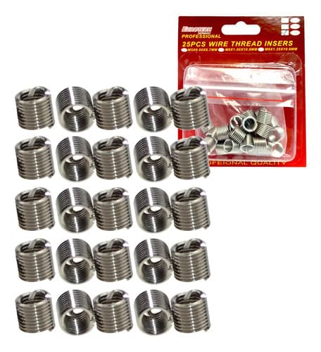 25 Insertos De Rosca M8 X1.25 X11 - Eurotech