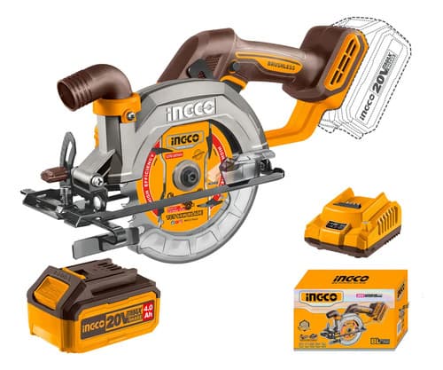 Sierra Circular 20v P20s 140mm C/carg C/bat Ingco Csli14021 Amarillo 20