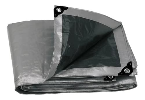 Lona Reforzada, 6 X 9 M, Gris Truper 10778