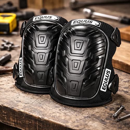 Rodilleras Reforzadas Para Trabajos Pesados Equus Negro L