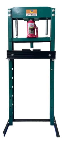 Prensa Hidraulica 20 Ton Rango De 0 A 610 Mm Con Gato Color Verde