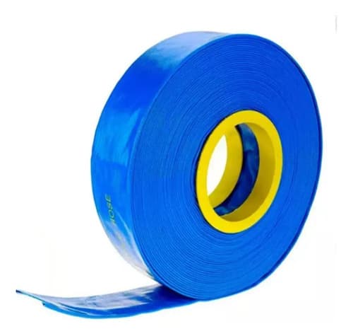 Manguera Plana 2 Pulgadas 4 Bar 50 Metros Riego Motobomba C Color Azul
