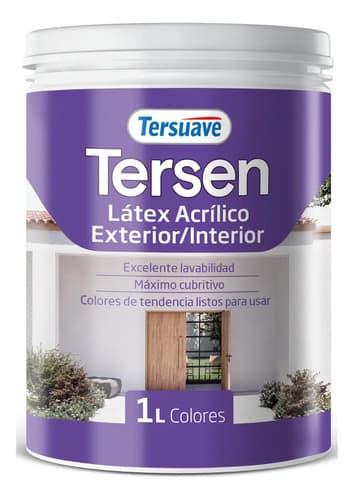 Pintura Latex Interior Tersuave Tersen Colores Mate Antihongo X 1 Litro Color Beige Sutil