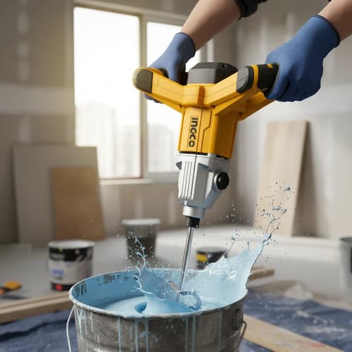 Mixer Mezcladora De Pintura Ingco Mx214008 1400w