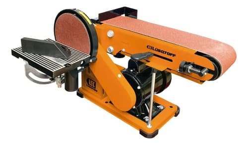 Lijadora De Banco Y De Banda Lüsqtoff Lqlb-250 50hz 440w Naranja 50 Hz