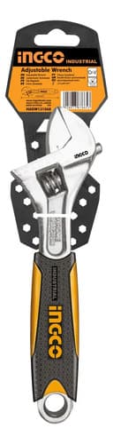 Llave Ajustable Perico 10 Softgrip Uso Industrial Ingco