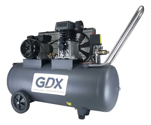 Compresor Aire Gdx Monofásico 3hp 200l Za65-200l Bicilindro 116psi Gris Oscuro
