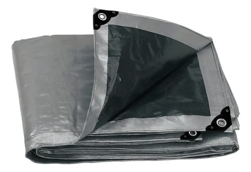 Lona Gris Uso Rudo Reforzada 5 X 6 Metros Aksi 101707