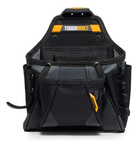 Bolso Portaherramientas 2 Bolsillos Toughbuilt Tb-ct-01 Color Negro
