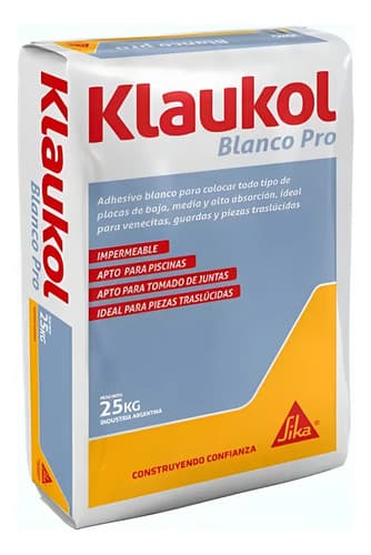 Klaukol Blanco Pro Adhesivo Para Piletas Blanco