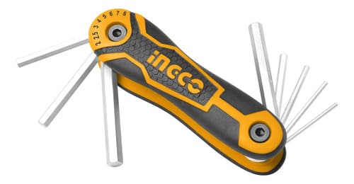 Juego Llave Allen De Bolsillo 2 A 8mm Hhk14081 Negro