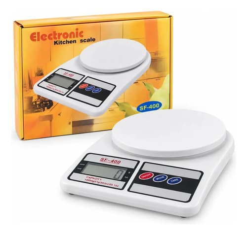 Balanza Digital De Cocina 1gr A 10kg Pro Bascula Gramera Capacidad Máxima 10 Kg Color Blanco