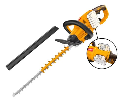 Corta Cerco 650mm 40v P20s Ingco Brushless Chtli40028 Color Amarillo
