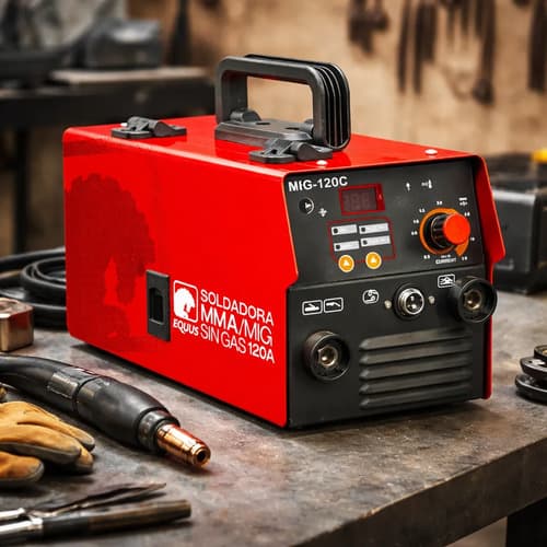 Soldadora Equus Mig, Mma, Tig 100a. Hnt Rojo