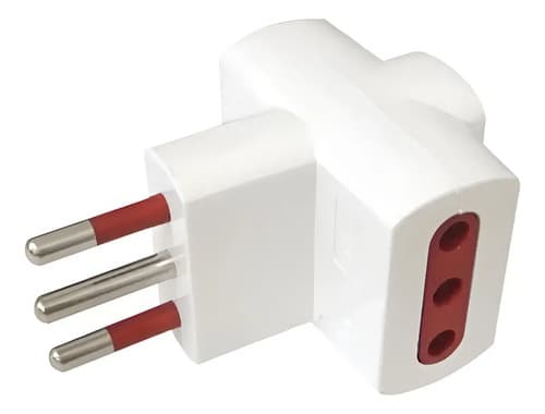 Adaptador Trifásico Modular 10a 3 Puertos Europeos Electroimporta