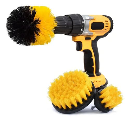 Cepillos Para Taladro Atornilladora Higiene Calidad Atrix ® Amarillo