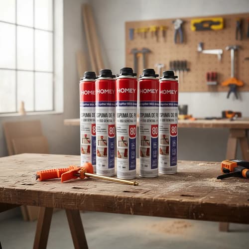Espuma De Poliuretano 750ml Homey X 6 + Pistola