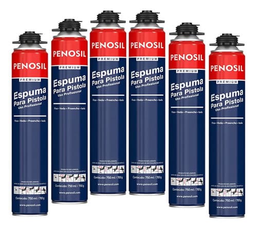 Kit Espuma De Poliuretano Proyectable Penosil 6 Unidades Pro