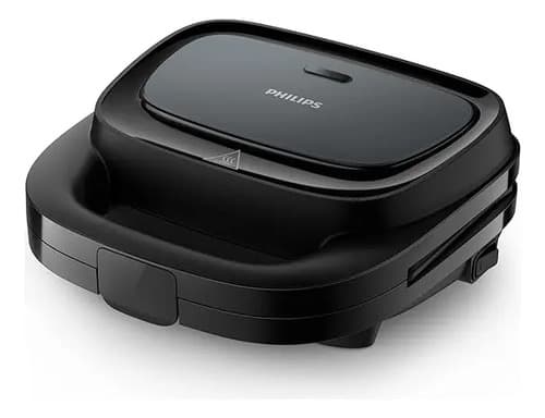 Sandwich Maker Philips Hd2330 Sandwichera 750w Grill Color N Negro